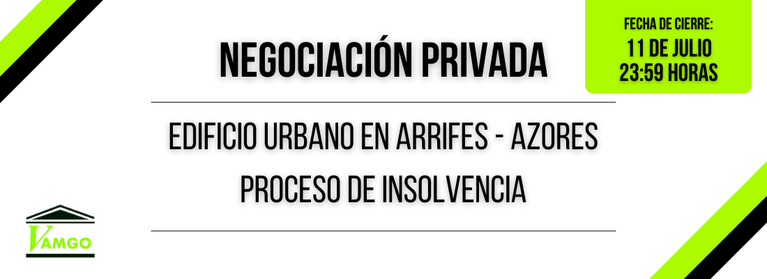 Negociación Privada de Edificación Urbana en Arrifes - Azores