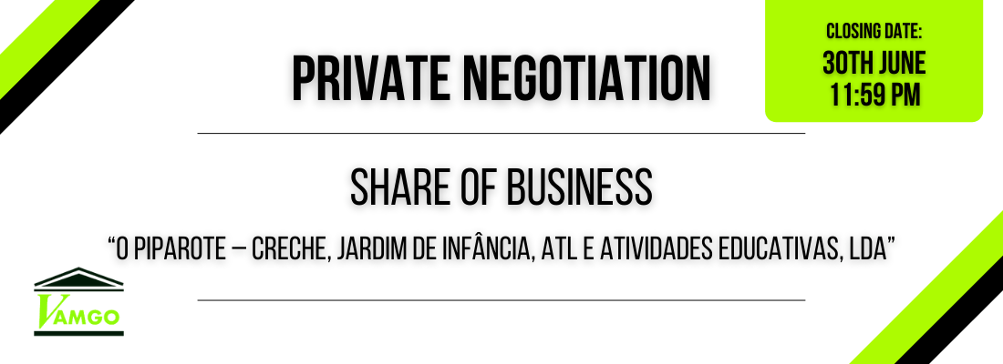 Private Negotiation of Share of a Business - O Piparote